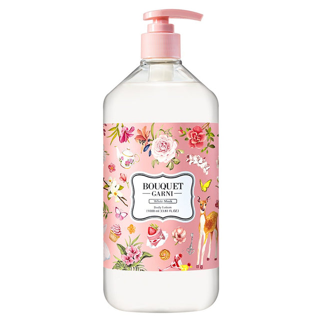 BOUQUET GARNI  Fragranced Body Lotion White Musk Scent, 1L, 1 pc