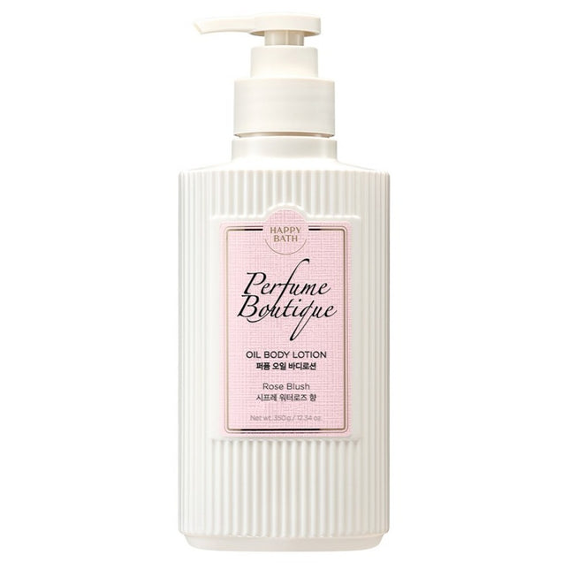 HAPPY BATH  Perfume Boutique Oil Body Lotion Rose Blush Chypre Water Rose Scent, 350g, 1 Count