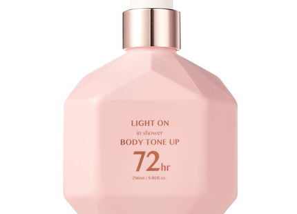 BOM  Light On Shower Body Tone Up Bar Body Lotion Baby Powder Scent, 290ml, 1 Pack