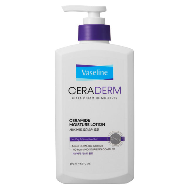 AEKYUNG VASELINE  Ceraderm Moisture Body Lotion, 500ml, 1 count