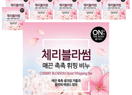 ON THE BODY  Smooth Moist Flower Whipping Soap Cherry Blossom, 90g, 12 count