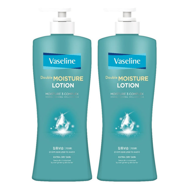 AEKYUNG VASELINE  Double Moisture Body Lotion, 450ml, 2 Count