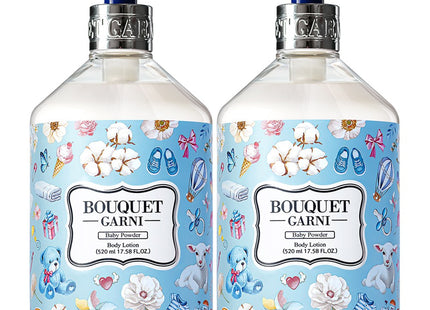 BOUQUET GARNI  Baby Powder Body Lotion, 520ml, 2 Count