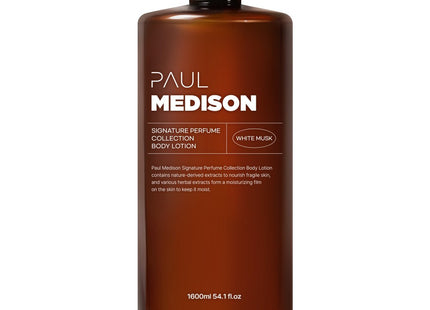 PAULMEDISON  Signature Perfume Collection Body Lotion White Musk Scent, 1.6L, 1 Count