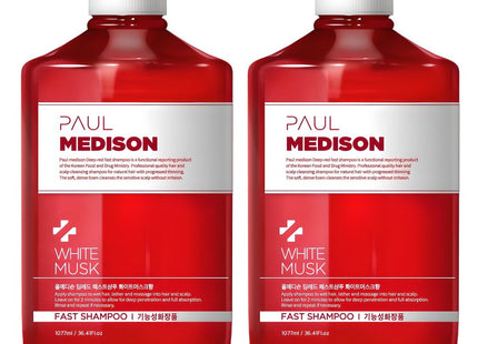 POLLE MADISON  Deep Red Fast Shampoo White Musk Scent, 1.077L, 2 Count