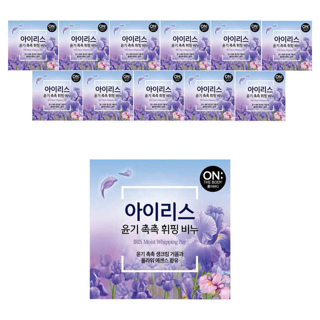 ON THE BODY  Flower Whipping Soap Iris, 90g, 12 Count