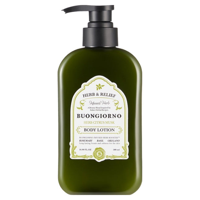 ATOSEFE  Bon Giorno Hydrating Perfumed Body Lotion Herb Citrus Musk Scent, 500ml, 1 Count