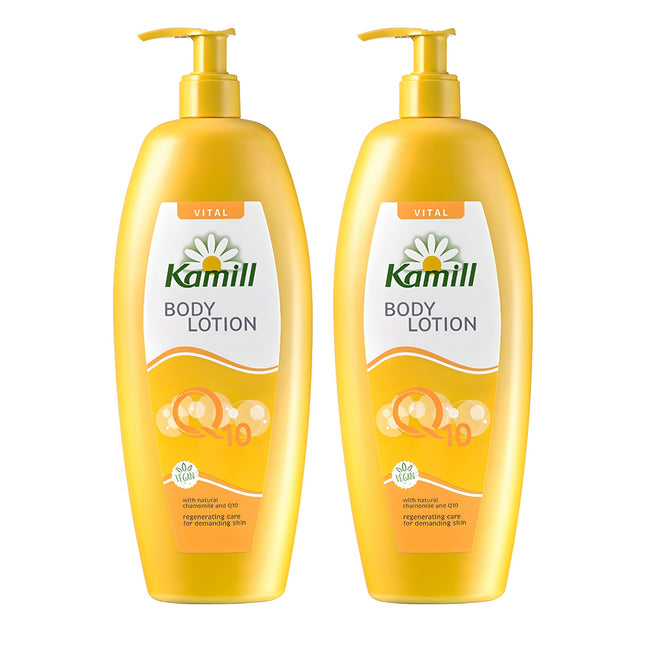 KAMILLE  Body Lotion Vital Q10, 500ml, 2 Count