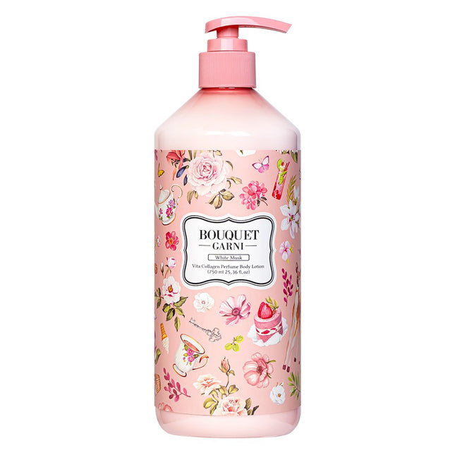 BOUQUET GARNI Bouquet Garni Vitacollagen Perfume Body Lotion White Musk Scent, 750ml, 1 pack