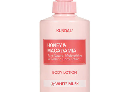 KUNDAL  Honey & Macadamia Pure Body Lotion White Musk, 500ml, 1 Count