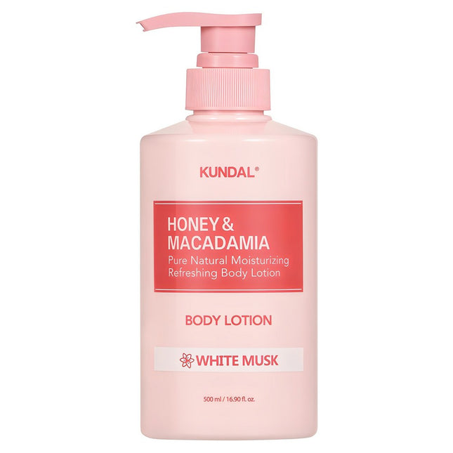 KUNDAL  Honey & Macadamia Pure Body Lotion White Musk, 500ml, 1 Count