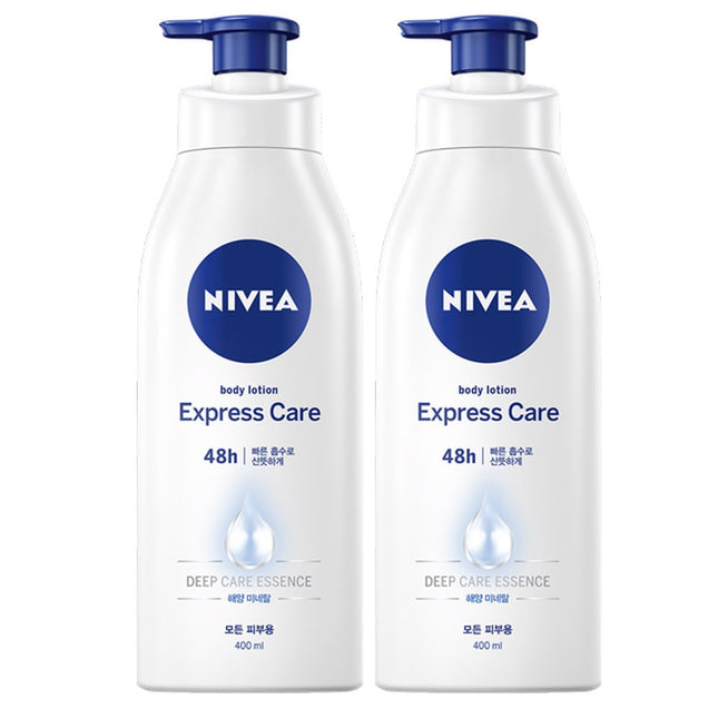 NIVEA  Express Body Lotion, 400ml, 2 Count
