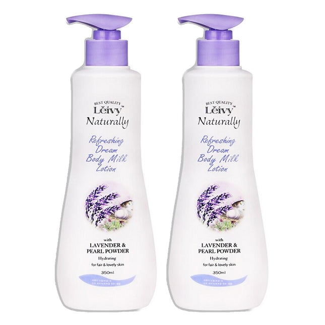 LEIVY  Moisture Renew Lavender Body Lotion 350ml x 2 Pack