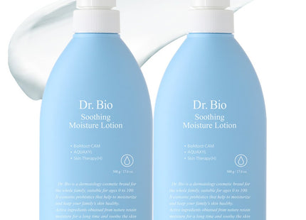 DOCTORBIO  Soothing Moisture Lotion, 500g, 2 Count