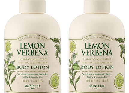SKINFOOD  Lemon Verbena Body Lotion Citrus Scent, 450ml, 2 Count