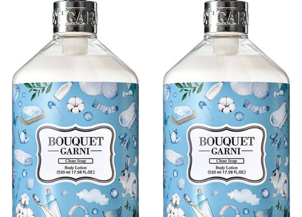BOUQUET GARNI  Body Lotion Clean Soap 520ml 2 count