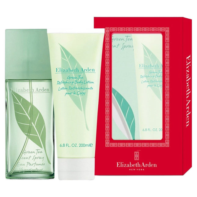 ELIZABETH ARDEN  Green Tea Eau de Toilette 100ml + Body Lotion 200ml Set, 1 Set