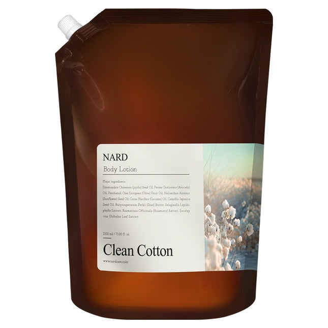 BOUQUET GARNI  Nade Refresh Perfumed Body Lotion Clean Cotton Scent Refill, 2.1L, 1 Count
