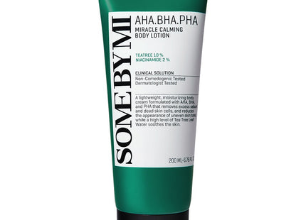 SOME BY MI  AHA BHA PHA Miracle Calming Body Lotion Rosemary Leaf Oil Scent, 200ml, 1 Count