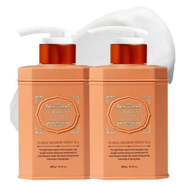 T-BLESSE PERFUMED BODY LOTION SWEET TEA FLORAL , 480g, 2 Count