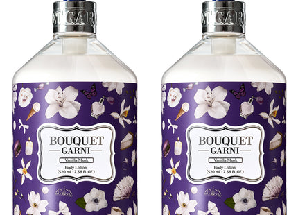 BOUQUET GARNI  Body Lotion Vanilla Musk 520ml 2 Pack