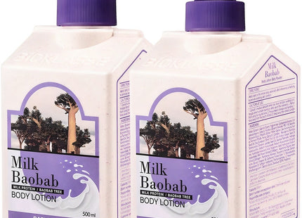 MILK BAOBAB  Baby Powder Scent Body Lotion 500ml 2 Pack