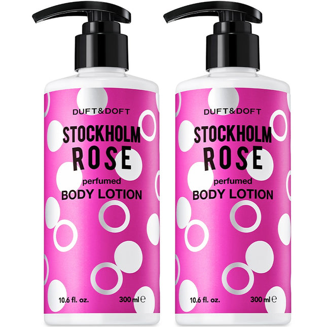 DOFT&DOFT  Stockholm Rose Perfumed Body Lotion 300ml, 2 Count