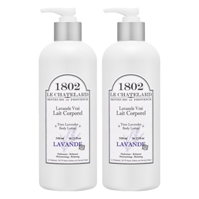 LE CHATELARD 1802 Le Chatelard 1802 True Lavender Body Lotion, 500ml, 2 Count