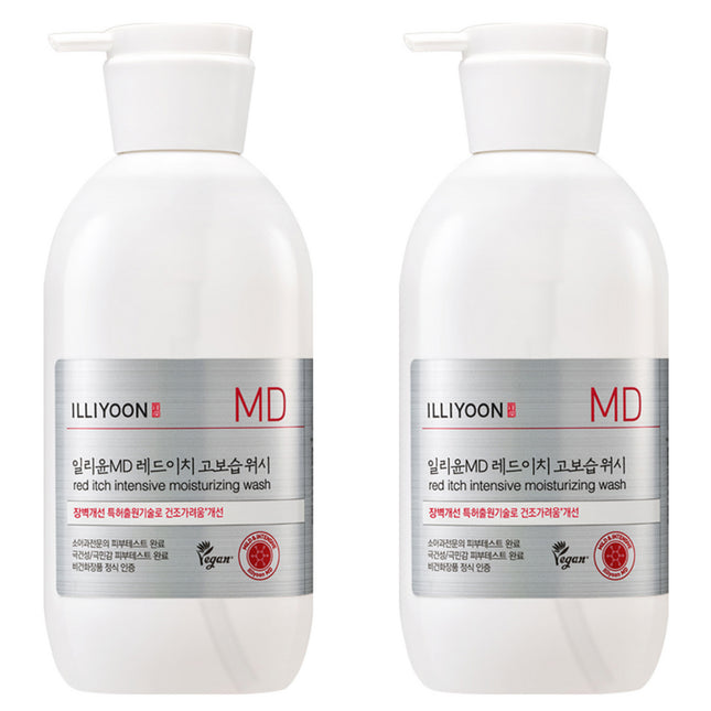 ILLIYOON ILLIYO YUN MD RED ITCH HIGH MOISTURE WASH, 470g, 2 count
