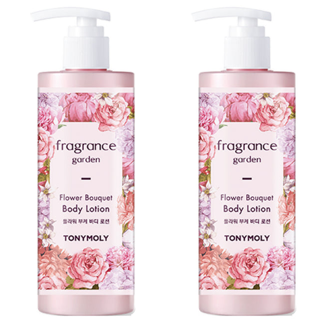 TONYMOLY  Fragrance Garden Flower Bouquet Body Lotion Fruity Floral Musk Scent 300g 2 Count