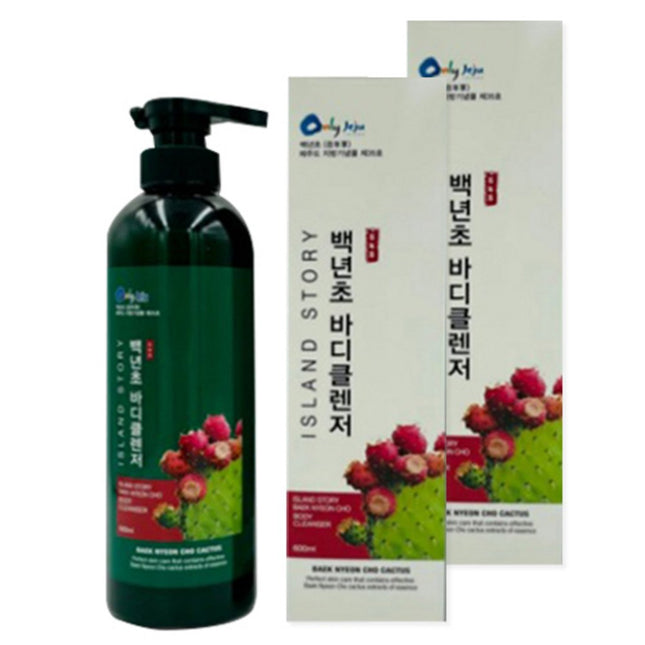 ONLYJEJU  Prickly Pear Cactus Body Cleanser, 600ml, 2 Count