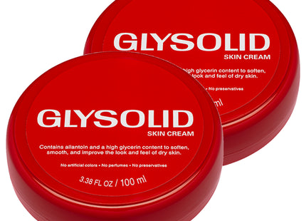 GLYSOLID  Glycerin Cream Jar Type, 100ml, 2 Count