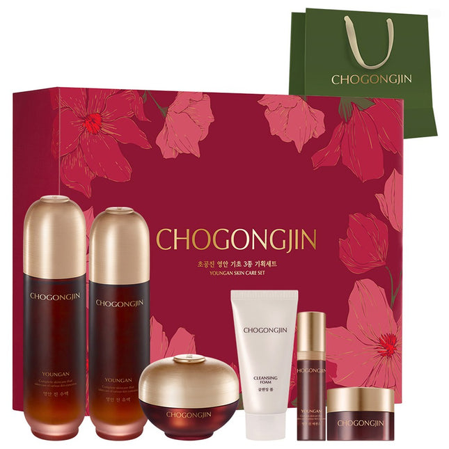 CHOGONGJIN  YEONGAN BASIC 3 TYPE SET + SHOPPING BAG, 1 SET