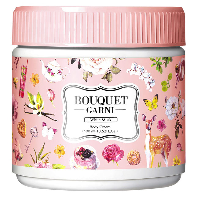 BOUQUET GARNI  Deep Nourishing Body Cream White Musk, 400ml, 1 Count