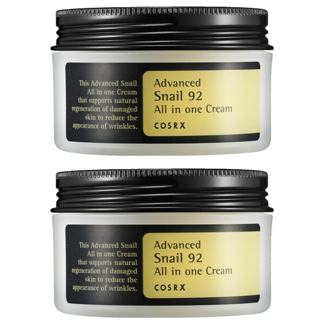 COSRX  Advanced Snail 92 All in One Cream, 100ml, 2 Pack