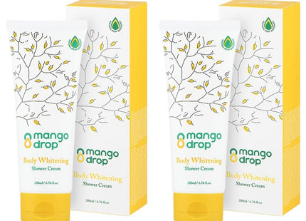 MANGODROP  Body Whitening Shower Cream 200ml 2 Count