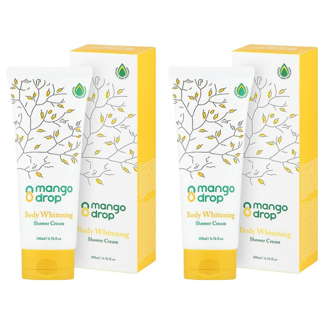 MANGODROP  Body Whitening Shower Cream 200ml 2 Count