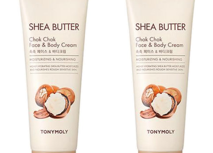 TONYMOLY  Shea Butter Moisture Face & Body Cream, 250ml, 2 Count