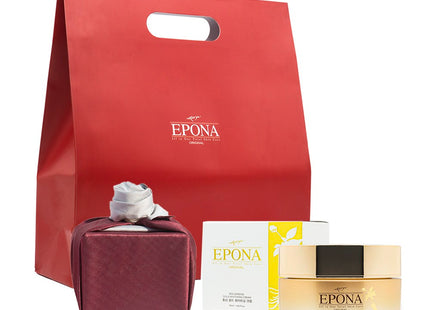 EPONA Red Ginseng Gold Whitening Cream Double Silk Brocade Gift Set