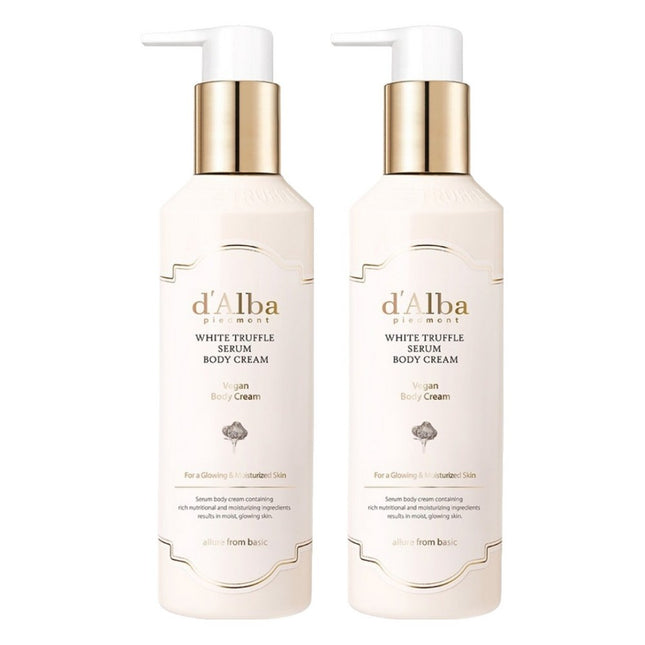 D'ALBA White Truffle Vitalizing Body Cream Citrus Floral 270ml 2 Pack