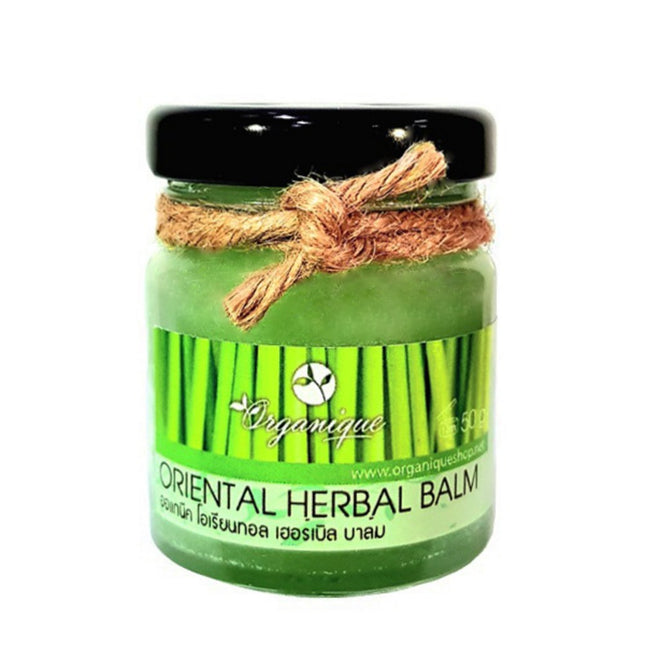 ORGANIQUE ORIENTAL HERBAL BALM  Lemongrass 50g Massage Cream, 6 Jars (Thai Authentic Aromatherapy Body Cream)