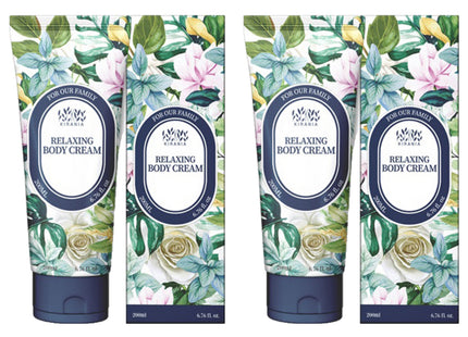 KIRANIA  Relaxing Perfume Body Cream Floral Scent 200ml 2 pack