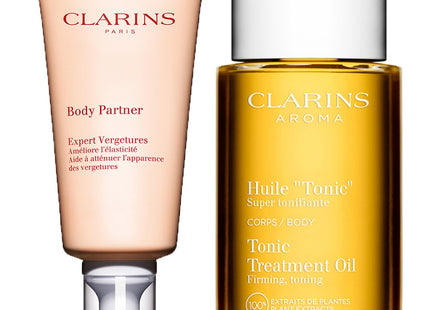 CLARINS  Body Partner 175ml + Tonic Treatment Oil 100ml, 1 Set