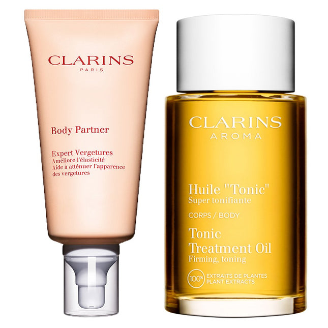 CLARINS  Body Partner 175ml + Tonic Treatment Oil 100ml, 1 Set