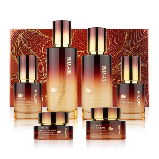 GINIYUM Sensitive Care Snail Skin Lotion Set 6 Types