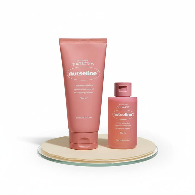 NUTCELIN Aroma Nut Slim Fit Body Lotion 200ml + Free Oil Wash 105ml