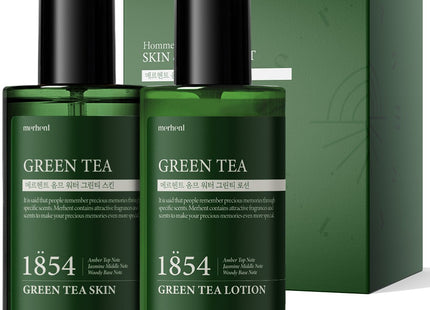 MERCHENT Green Tea Skin Lotion All-in-One Set Large Capacity for Men