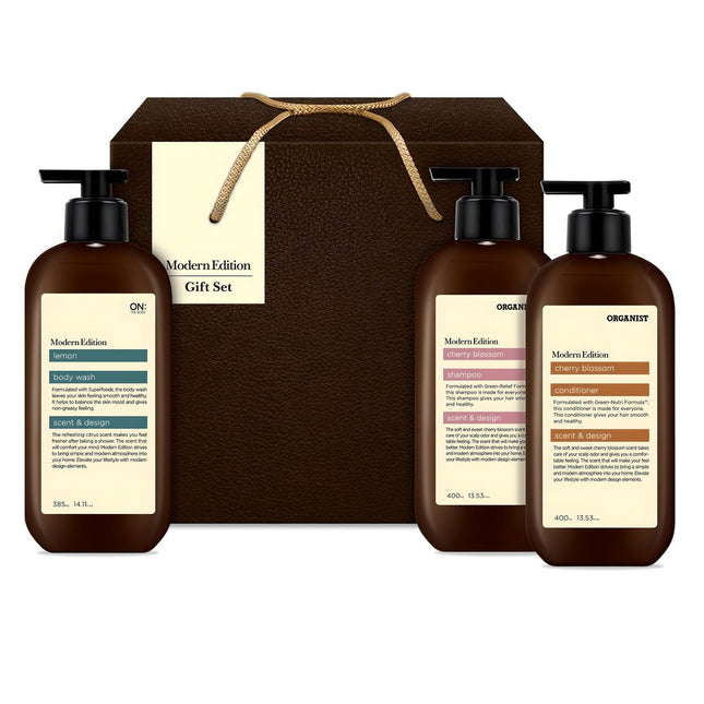 LG HOUSEHOLD & HEALTH CARE LG H&H MODERN ALL TIME Hair Shampoo + Conditioner + Body Wash Set F, 1 Set