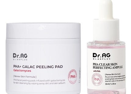 DR.AGE  PHA Galac Peeling Pad 60ea + PHA Ampoule 30ml, 1 Set