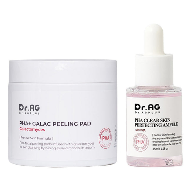 DR.AGE  PHA Galac Peeling Pad 60ea + PHA Ampoule 30ml, 1 Set
